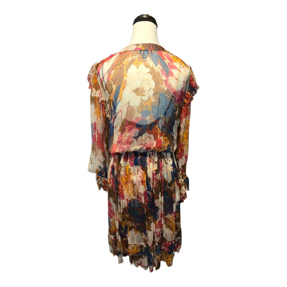 Sundance Trieste Romance Dress Womens PXS Chiffon Ruffles Artsy Cottagecore - Picture 3 of 16